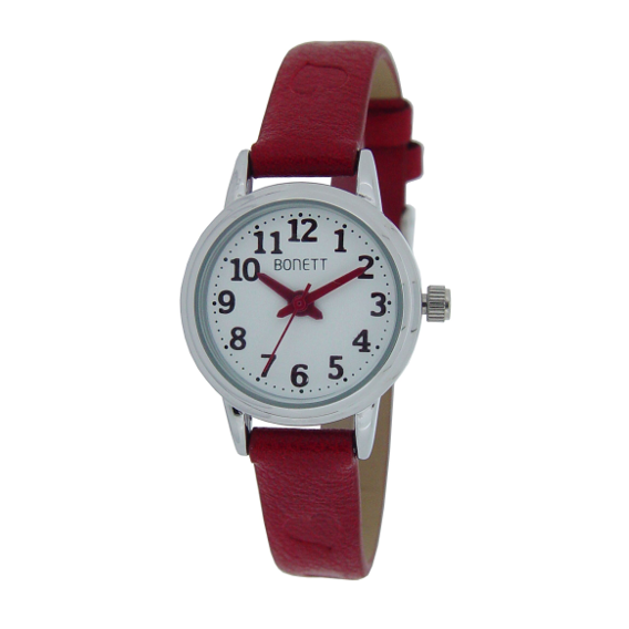 Bonett 1441R pikeur rød tall/rem
