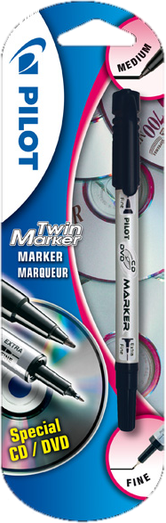 Pilot Marker Dobbel Sort
