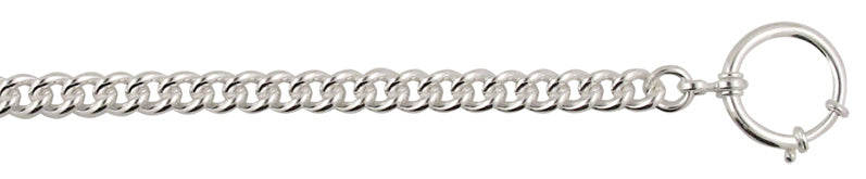 Lommeurkjede sølv panser, 25cm 840623