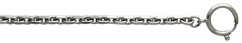 Lommeurkjede nikkel anker, 1,7mm, 25cm 840626