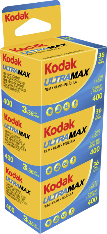 KODAK 135/24 ULTRA MAX 36 bilders fargefilm i 3pk