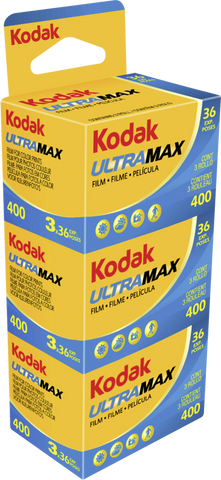KODAK 135/24 ULTRA MAX 36 bilders fargefilm i 3pk